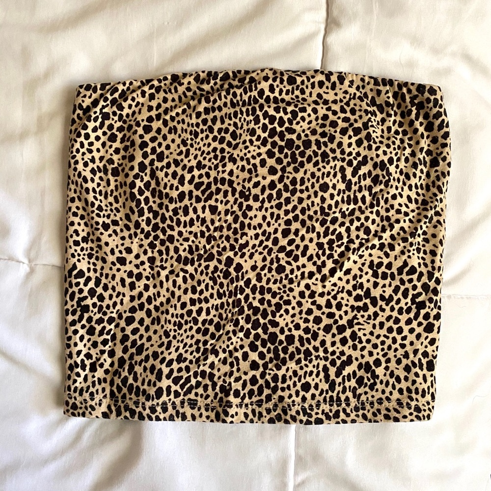 American Eagle Leopard Print Tube Top